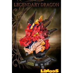 LINOOS LN1008 1008 LN1011 1011 non  DIÊN LONG bộ đồ chơi xếp lắp ráp ghép mô hình Creator Expert LEGENDARY DRAGON Chuyên Gia Sáng Tạo 2713 khối