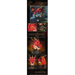 LINOOS LN1008 1008 LN1011 1011 non  DIÊN LONG bộ đồ chơi xếp lắp ráp ghép mô hình Creator Expert LEGENDARY DRAGON Chuyên Gia Sáng Tạo 2713 khối