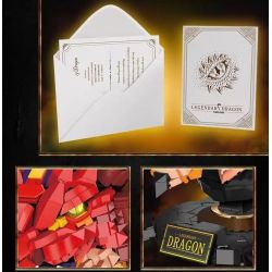 LINOOS LN1008 1008 LN1011 1011 non  DIÊN LONG bộ đồ chơi xếp lắp ráp ghép mô hình Creator Expert LEGENDARY DRAGON Chuyên Gia Sáng Tạo 2713 khối