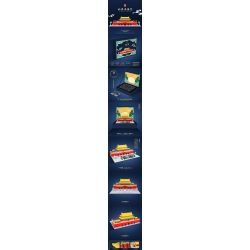 QuanGuan 100214 Quan Guan 100214 non  BẮCAN TIANANMEN bộ đồ chơi xếp lắp ráp ghép mô hình Creator Expert TIAN MEN Chuyên Gia Sáng Tạo 3966 khối