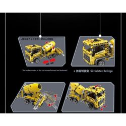 QIAO LE TONG 5354 non  XE TRỘN bộ đồ chơi xếp lắp ráp ghép mô hình  MIXING CAR Kỹ Thuật Công Nghệ Cao Mô Hình Phương Tiện 398 khối