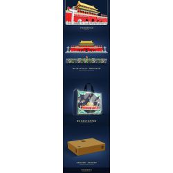 QuanGuan 100214 Quan Guan 100214 non  BẮCAN TIANANMEN bộ đồ chơi xếp lắp ráp ghép mô hình Creator Expert TIAN MEN Chuyên Gia Sáng Tạo 3966 khối