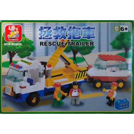 SLUBAN M38-B2800 B2800 2800 M38B2800 38-B2800 non  LƯU ĐOẠN GIỚI THIỆU bộ đồ chơi xếp lắp ráp ghép mô hình City Thành Phố 222 khối