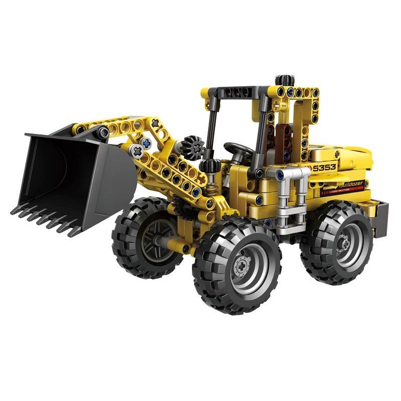 QIAO LE TONG 5353 non  ĐẦU MÁY XÚC LẬT bộ đồ chơi xếp lắp ráp ghép mô hình  LOADER Kỹ Thuật Công Nghệ Cao Mô Hình Phương Tiện 332 khối