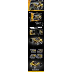 QIAO LE TONG 5353 non  ĐẦU MÁY XÚC LẬT bộ đồ chơi xếp lắp ráp ghép mô hình  LOADER Kỹ Thuật Công Nghệ Cao Mô Hình Phương Tiện 332 khối