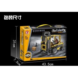 QIAO LE TONG 5352 non  XE NÂNG bộ đồ chơi xếp lắp ráp ghép mô hình  FORKLIFT TRUCK Kỹ Thuật Công Nghệ Cao Mô Hình Phương Tiện 322 khối