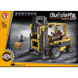QIAO LE TONG 5352 non  XE NÂNG bộ đồ chơi xếp lắp ráp ghép mô hình  FORKLIFT TRUCK Kỹ Thuật Công Nghệ Cao Mô Hình Phương Tiện 322 khối