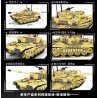 LEYI 66008 non  XE TĂNG THÁCH THỨC bộ đồ chơi xếp lắp ráp ghép mô hình Military Army MILITARY TANK CHALLENGER MAIN BATTLE Quân Sự Bộ Đội 536 khối