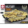 LEYI 66008 non  XE TĂNG THÁCH THỨC bộ đồ chơi xếp lắp ráp ghép mô hình Military Army MILITARY TANK CHALLENGER MAIN BATTLE Quân Sự Bộ Đội 536 khối