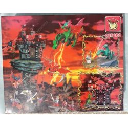 OXFORD ODD15000 15000 non  RỒNG HAI ĐẦU bộ đồ chơi xếp lắp ráp ghép mô hình Medieval Castle 쌍두용 DRAGON Chiến Tranh Trung Cổ