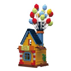 JAKI JK2112 2112 non  NGÔI NHÀ BÓNG ĐẦY MÀU SẮC bộ đồ chơi xếp lắp ráp ghép mô hình THE GREAT LAND FLYING HOUSE 240 khối