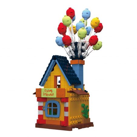JAKI JK2112 2112 non  NGÔI NHÀ BÓNG ĐẦY MÀU SẮC bộ đồ chơi xếp lắp ráp ghép mô hình THE GREAT LAND FLYING HOUSE 240 khối