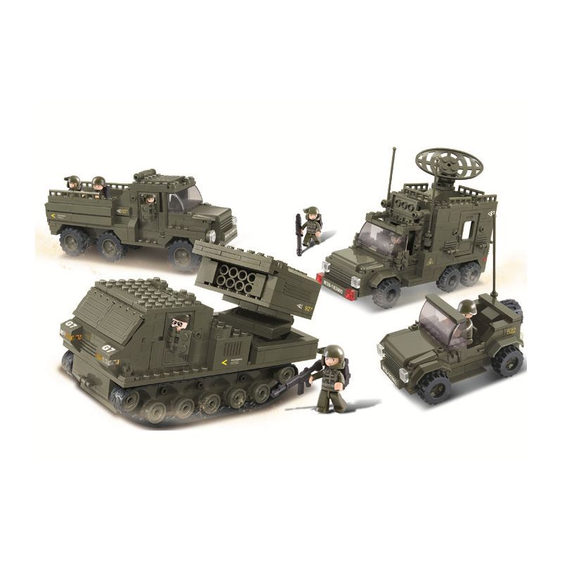 SLUBAN M38-B0310 B0310 0310 M38B0310 38-B0310 non  QUÂN ĐỘI TRIAS 2-LỰC LƯỢNG ĐẦU TIÊN bộ đồ chơi xếp lắp ráp ghép mô hình Land Forces 2 Sức Mạnh Mặt Đất 864 khối