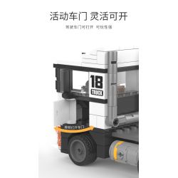 JAKI JK9062 9062 non  XE TẢI PETER bộ đồ chơi xếp lắp ráp ghép mô hình Racers TRUCK SET Đua Tốc Độ 183 khối