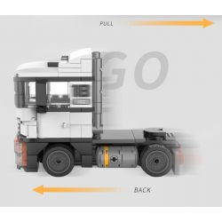 JAKI JK9061 9061 non  XE BÁN TẢI VOLVO bộ đồ chơi xếp lắp ráp ghép mô hình Racers TRUCK SET Đua Tốc Độ 171 khối