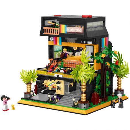 ZHEGAO DZ6019 6019 non  BIỆT THỰ NGÔI SAO ĐIỆN ẢNH bộ đồ chơi xếp lắp ráp ghép mô hình Modular Buildings MOVIE STAR VILLA Mô Hình Nhà Cửa 2044 khối