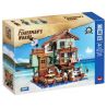 ZHEGAO 00421 non  BẾN NGƯ PHỦ bộ đồ chơi xếp lắp ráp ghép mô hình Modular Buildings FISHMAN'S WHARF Mô Hình Nhà Cửa 2046 khối