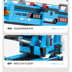 JAKI JK9281 9281 non  MÁY XÚC HẠNG NẶNG tỷ lệ 1:27 bộ đồ chơi xếp lắp ráp ghép mô hình HEAVY DUTY EXCAVATOR 536 khối