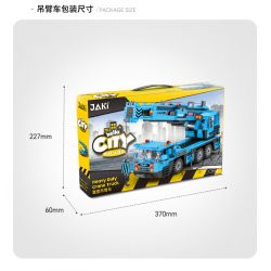 JAKI JK9281 9281 non  MÁY XÚC HẠNG NẶNG tỷ lệ 1:27 bộ đồ chơi xếp lắp ráp ghép mô hình HEAVY DUTY EXCAVATOR 536 khối