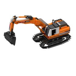 JAKI JK9281 9281 non  MÁY XÚC HẠNG NẶNG tỷ lệ 1:27 bộ đồ chơi xếp lắp ráp ghép mô hình HEAVY DUTY EXCAVATOR 536 khối