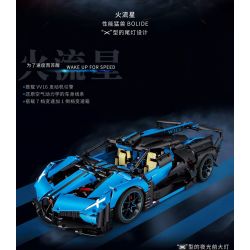 ITS 10088 non  BUGADI BOLIDE. bộ đồ chơi xếp lắp ráp ghép mô hình 1:8 BUGATTI BOLIDE Tỷ Lệ 1:8 3376 khối