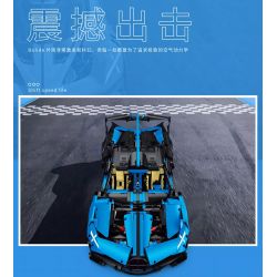 ITS 10088 non  BUGADI BOLIDE. bộ đồ chơi xếp lắp ráp ghép mô hình 1:8 BUGATTI BOLIDE Tỷ Lệ 1:8 3376 khối