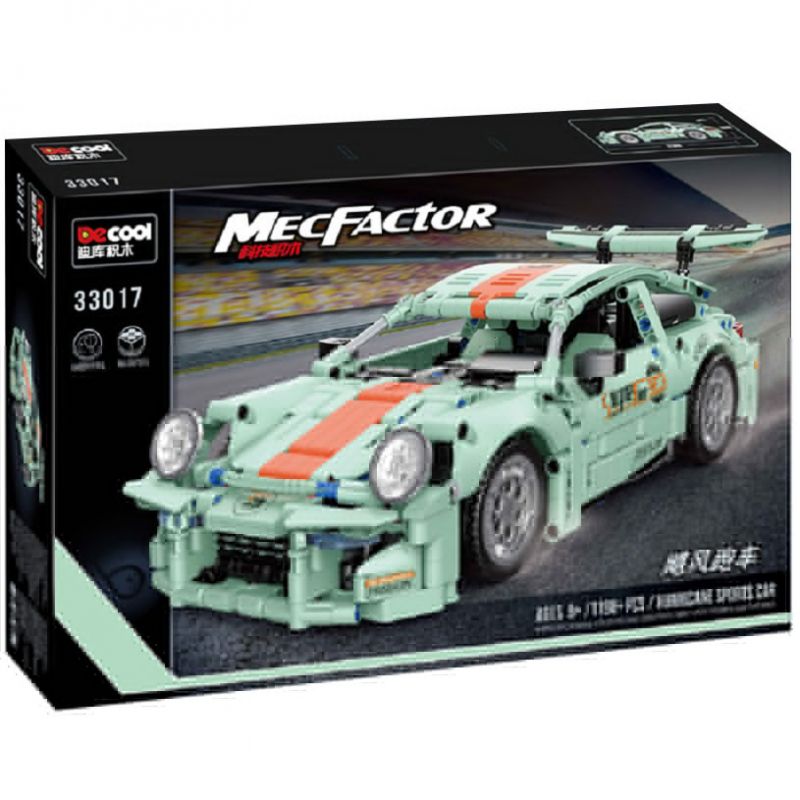 Decool 33017 Jisi 33017 ITS 10051 non  PORSCHE 911 GT3 tỷ lệ 1:14 bộ đồ chơi xếp lắp ráp ghép mô hình  Kỹ Thuật Công Nghệ Cao Mô Hình Phương Tiện 1182 khối