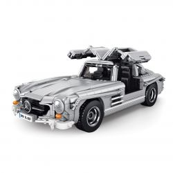 ITS 10002 REBRICKABLE MOC-59792 59792 MOC59792 non  MERCEDES-BENZ 300SL tỷ lệ 1:12.5 bộ đồ chơi xếp lắp ráp ghép mô hình Creator Expert MERCEDES-BENZ 300SL "GULLWING" COUPÉ (1955) Chuyên Gia Sáng Tạo 1452 khối