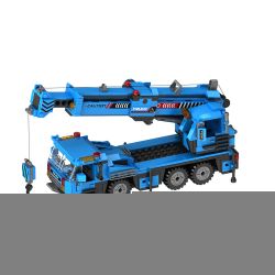 JAKI JK9280 9280 non  CẦN CẨU HẠNG NẶNG tỷ lệ 1:27 bộ đồ chơi xếp lắp ráp ghép mô hình HEAVY DUTY CRANE TRUCK 519 khối