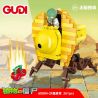 GUDI 60004 non  XE SA MẠC bộ đồ chơi xếp lắp ráp ghép mô hình Plants Vs Zombies Hoa Quả Nổi Giận 261 khối
