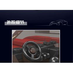 MouldKing 27034 Mould King 27034 non  TÀU HỘ TỐNG bộ đồ chơi xếp lắp ráp ghép mô hình Speed Champions Racing Cars CORVETE Đua Xe Công Thức 332 khối