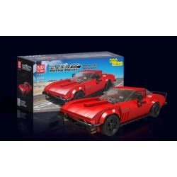MouldKing 27034 Mould King 27034 non  TÀU HỘ TỐNG bộ đồ chơi xếp lắp ráp ghép mô hình Speed Champions Racing Cars CORVETE Đua Xe Công Thức 332 khối