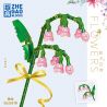 ZHEGAO QL2357A 2357A QL2357B 2357B QL2357C 2357C non  LILY OF THE VALLEY 3 MÀU bộ đồ chơi xếp lắp ráp ghép mô hình Flowers Hoa