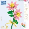 ZHEGAO QL2356A 2356A QL2356B 2356B QL2356C 2356C non  CLEMATIS 3 MÀU bộ đồ chơi xếp lắp ráp ghép mô hình Flowers Hoa