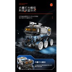 SEMBO 107104 non  XE DI ĐỘNG CƠ SỞ MẶT TRĂNG bộ đồ chơi xếp lắp ráp ghép mô hình Movie & Game Phim Và Trò Chơi 1182 khối