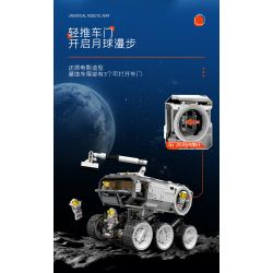 SEMBO 107104 non  XE DI ĐỘNG CƠ SỞ MẶT TRĂNG bộ đồ chơi xếp lắp ráp ghép mô hình Movie & Game Phim Và Trò Chơi 1182 khối