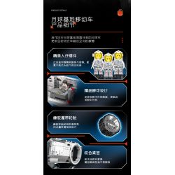 SEMBO 107104 non  XE DI ĐỘNG CƠ SỞ MẶT TRĂNG bộ đồ chơi xếp lắp ráp ghép mô hình Movie & Game Phim Và Trò Chơi 1182 khối