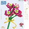 ZHEGAO QL2352A 2352A QL2352B 2352B QL2352C 2352C non  VIOLET 3 MÀU bộ đồ chơi xếp lắp ráp ghép mô hình Flowers Hoa 147 khối