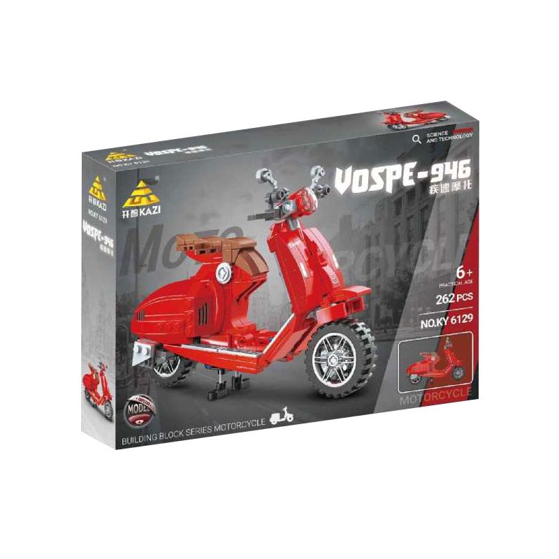 Kazi KY6129 6129 non  XE ĐẠP TỐC ĐỘ VOSPE-946 bộ đồ chơi xếp lắp ráp ghép mô hình Creator Sáng Tạo 262 khối