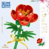 ZHEGAO QL2338B 2338B QL2338C 2338C QL2338A 2338A non  PEONY 3 MÀU bộ đồ chơi xếp lắp ráp ghép mô hình Flowers Hoa 79 khối