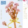 ZHEGAO QL2337A 2337A QL2337B 2337B QL2337C 2337C non  GYPSOPHILA 3 MÀU bộ đồ chơi xếp lắp ráp ghép mô hình Flowers Hoa 121 khối