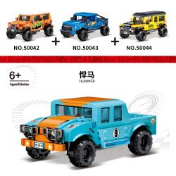 ACHKO 50041 non  TIẾNG VO VE bộ đồ chơi xếp lắp ráp ghép mô hình HUMMER 331 khối