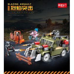 ZHI DELE DL-10204 10204 DL10204 non  NGỌN LỬA TẤN CÔNG bộ đồ chơi xếp lắp ráp ghép mô hình 363 khối