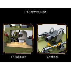 ZHI DELE DL-10204 10204 DL10204 non  NGỌN LỬA TẤN CÔNG bộ đồ chơi xếp lắp ráp ghép mô hình 363 khối