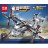 MINGDI K100 non  MÁY BAY VẬN TẢI OSPREY 8 TỔ HỢP THUYỀN CHIẾN ĐẤU CÁ TRỰC THĂNG CAO TỐC TIÊU DIỆT RAPTOR NÉM BOM TÀU KHU TRỤC SÂN NHANH CỨU HỘ ROBOT TRANH bộ đồ chơi xếp lắp ráp ghép mô hình Military Army BELL-BOEING V-22 OSPREY Quân Sự Bộ Đội 701 khối