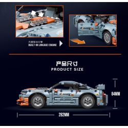 Decool 33013 Jisi 33013 non  TỐC ĐỘ BÃO bộ đồ chơi xếp lắp ráp ghép mô hình  Kỹ Thuật Công Nghệ Cao Mô Hình Phương Tiện 1030 khối