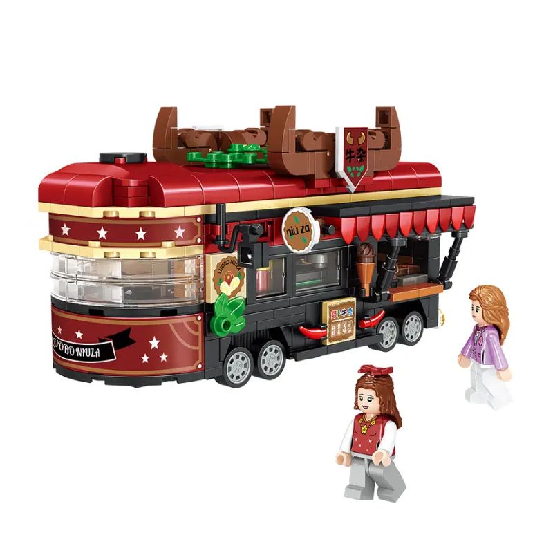 LIN07 01003 non  GIỎ NỘI TẠNG bộ đồ chơi xếp lắp ráp ghép mô hình City CATTLE CART Thành Phố 573 khối