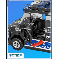 XIANG JUN XJ-7985 7985 XJ7985 non  THÀNH PHỐ KÉO LẠI XE bộ đồ chơi xếp lắp ráp ghép mô hình City CITY SERVICE EMERGENCY UNIT 556 khối