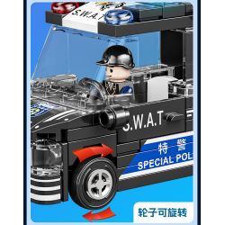 XIANG JUN XJ-7985 7985 XJ7985 non  THÀNH PHỐ KÉO LẠI XE bộ đồ chơi xếp lắp ráp ghép mô hình City CITY SERVICE EMERGENCY UNIT 556 khối