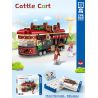LIN07 01003 non  GIỎ NỘI TẠNG bộ đồ chơi xếp lắp ráp ghép mô hình City CATTLE CART Thành Phố 573 khối